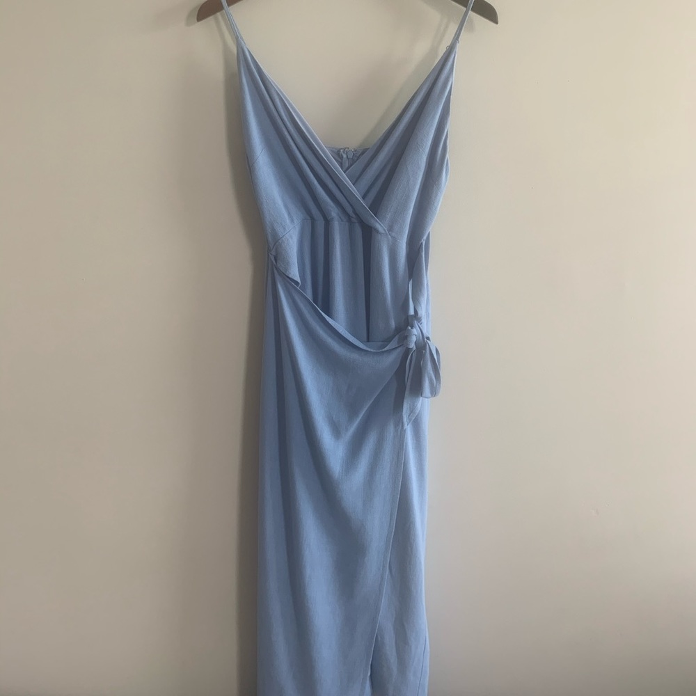 Eye to eye wrap dress
